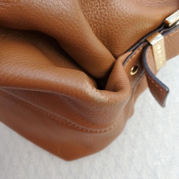 Michael Kors Large Pebbled Leather Satchel Purse Shoulder Bag - Picture 12 of 13